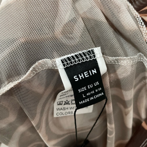 Mock Neck Mini Dress - M - Picture 2 of 3